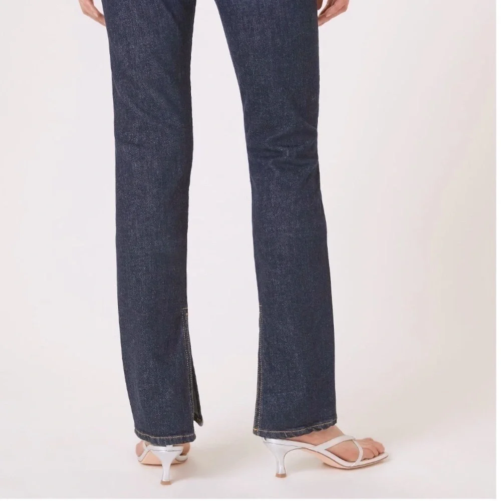 NWT Anthropologie Pilcro the slit straight jeans high rise size 25